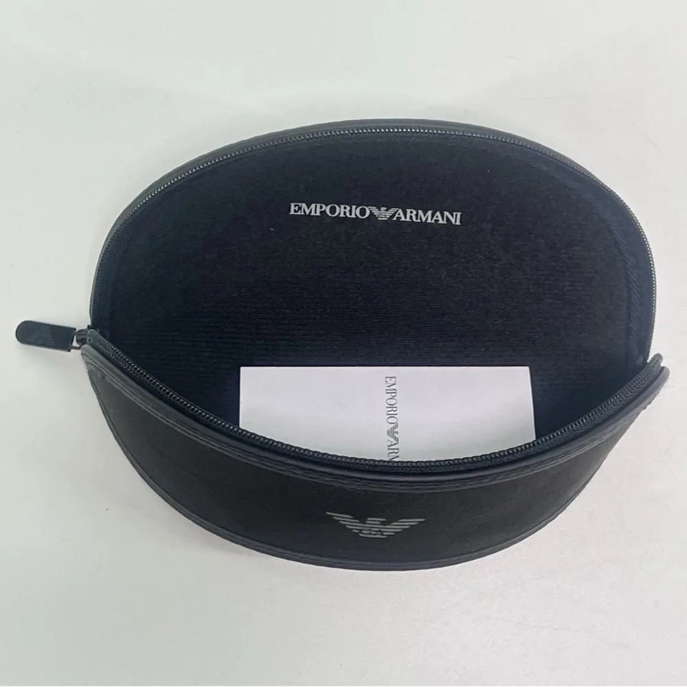 NEW Unused Emporio Armani Black Soft Side Zipped Eyewear Case